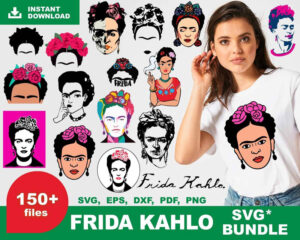 150+ Frida Kahlo SVG