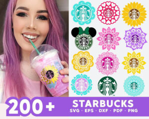 200+Bundle  Starbucks SVG