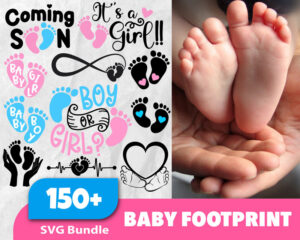 150+ Baby Footprint Svg