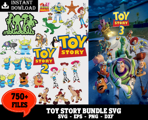 750+ Files Toy Story Bundle Svg