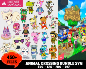 450+ Files Animal Crossing Svg Bundle
