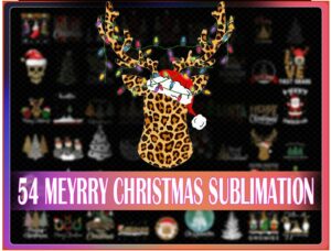 54 Merry Christmas Sublimation Png