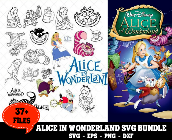 37+ Files Alice In Wonderland Svg Bundle