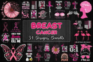 34 Designs Breast Cancer Svg