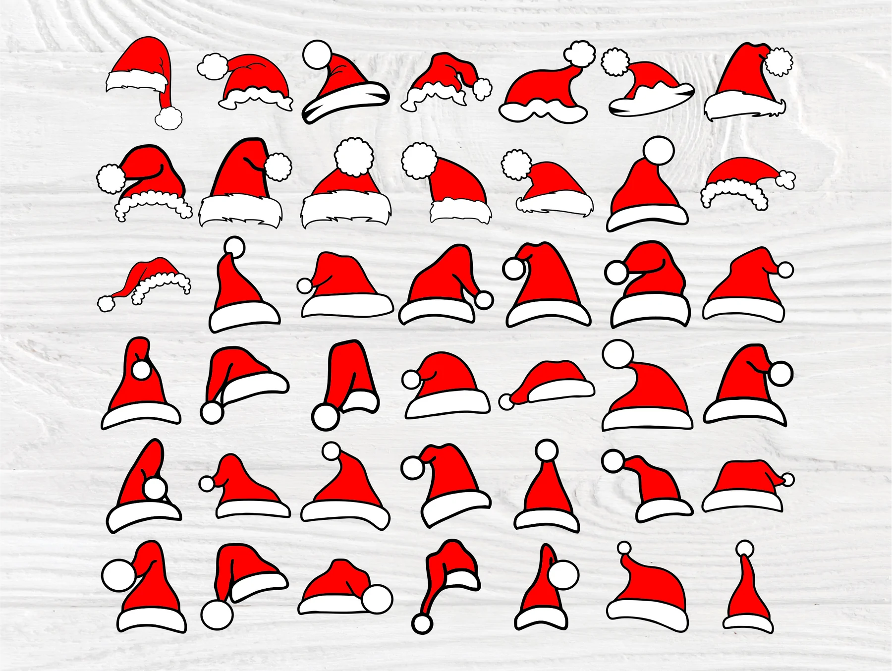 42 Files bundle Christmas Santa Hat Svg - free svg files for cricut