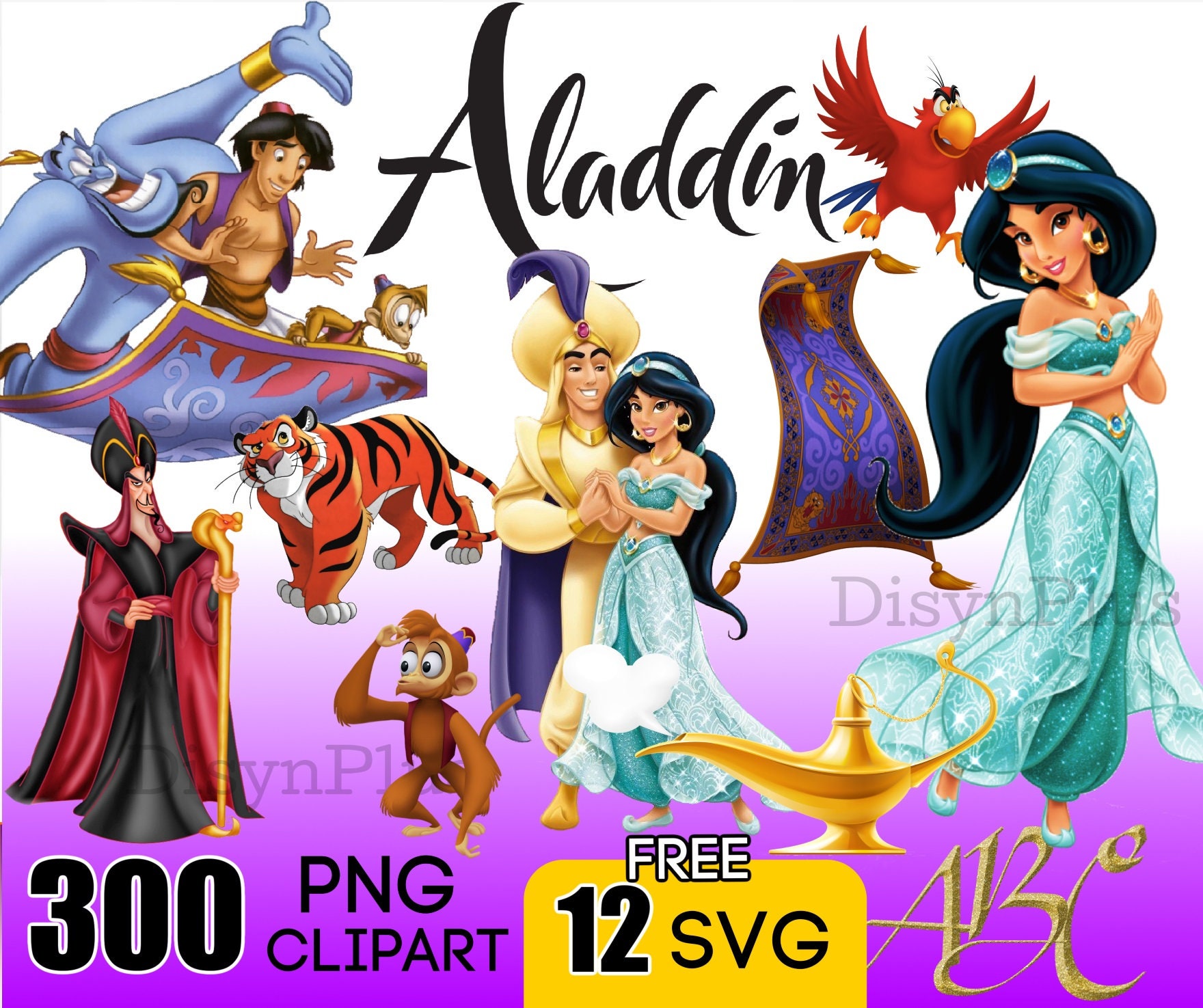 300 Aladdin png bundle
