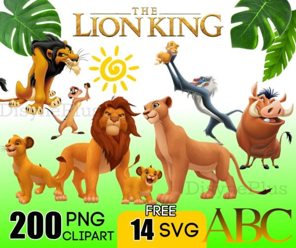 200 The Lion King png bundle