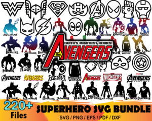 220+ Superhero Svg Bundle