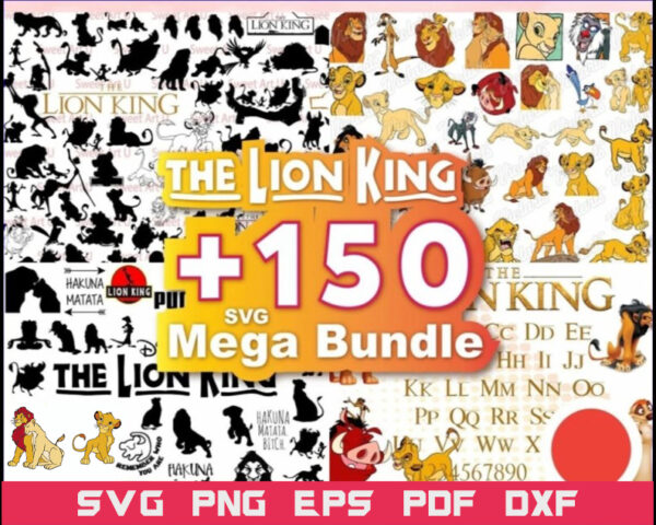 150 Files The Lion King svg