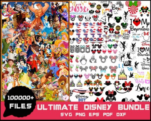 100000+ Ultimate Disney Svg Bundle