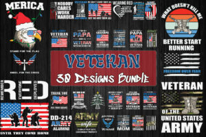 30 Designs Veteran Svg