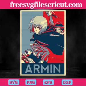 Armin Arlert Attack On Titan Svg Invert