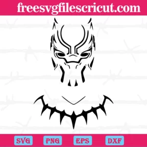 Black Panther Mask, Svg Png Dxf Eps Cricut