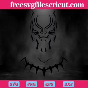 Black Panther Mask, Svg Png Dxf Eps Cricut Invert