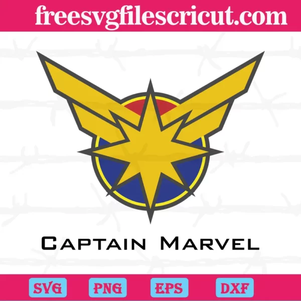 Captain Marvel Logo Svg