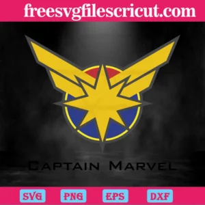 Captain Marvel Logo Svg Invert
