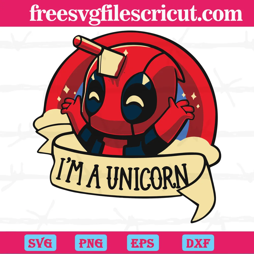 Deadpool Unicorn, Svg Png Dxf Eps Digital Download - free svg files for