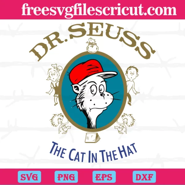 Dr Seuss Cat In The Hat Svg