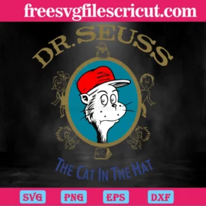 Dr Seuss Cat In The Hat Svg Invert