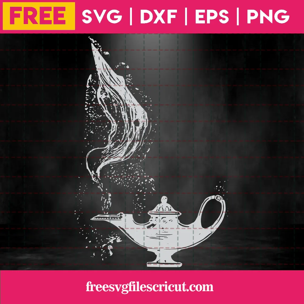 Free Aladdin Lamp, Svg Png Dxf Eps