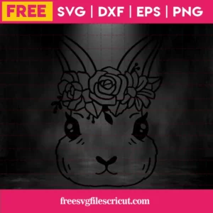Free Easter Bunny Svg Invert