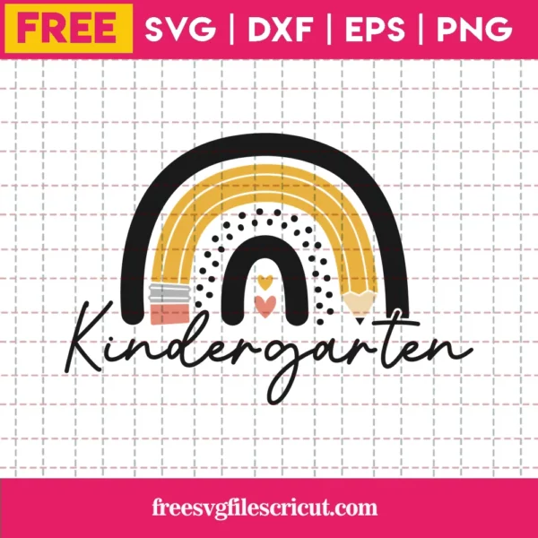 Free Kindergarten Rainbow Svg