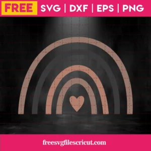 Free Love Rainbow Svg Invert