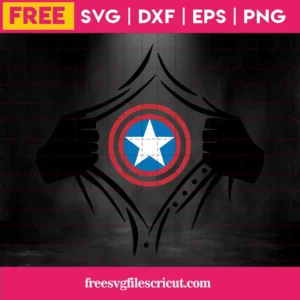 Free Silhouette Captain America Svg Invert