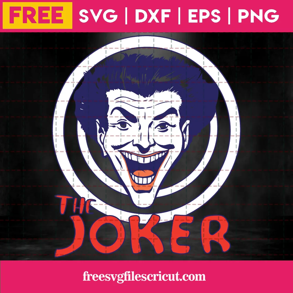 Joker Face Cutting SVG Free