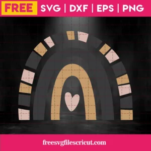 Free Valentine’S Day Rainbow Svg Invert