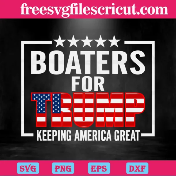 Boaters For Trump Keeping American Great, Trump 2024 Flag