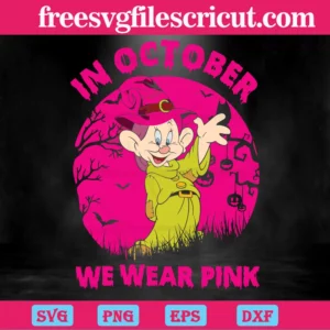 Dopey In October We Wear Pink Invert