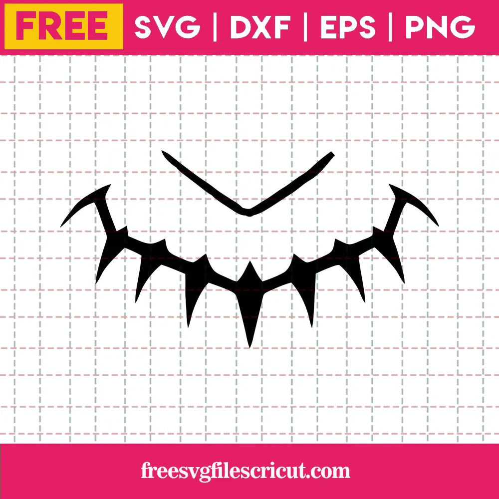 Free Black Panther Necklace Svg Preview
