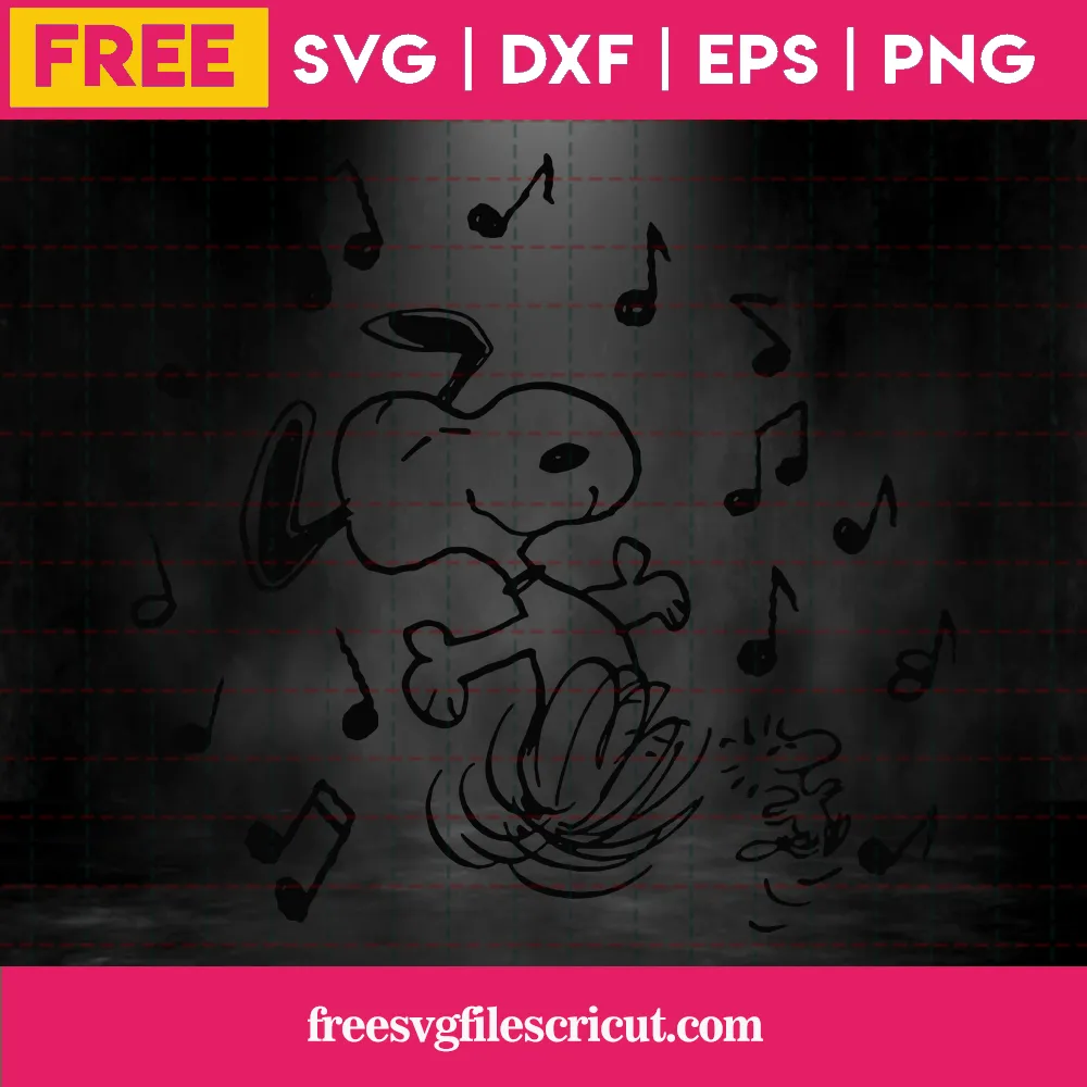 Free Dancing Snoopy - free svg files for cricut