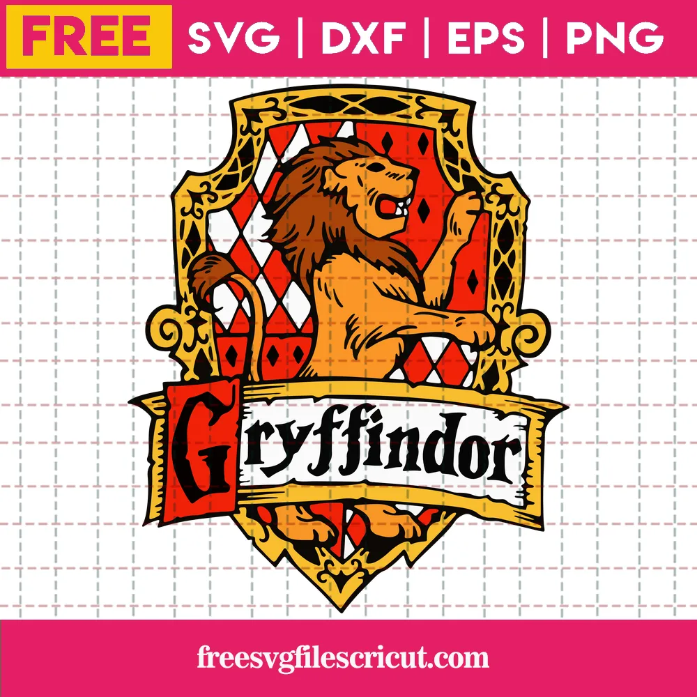 Harry Potter Gryffindor SVG Free: Embracing Courage and Determination