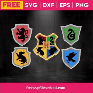 Free Harry Potter House Crests Invert