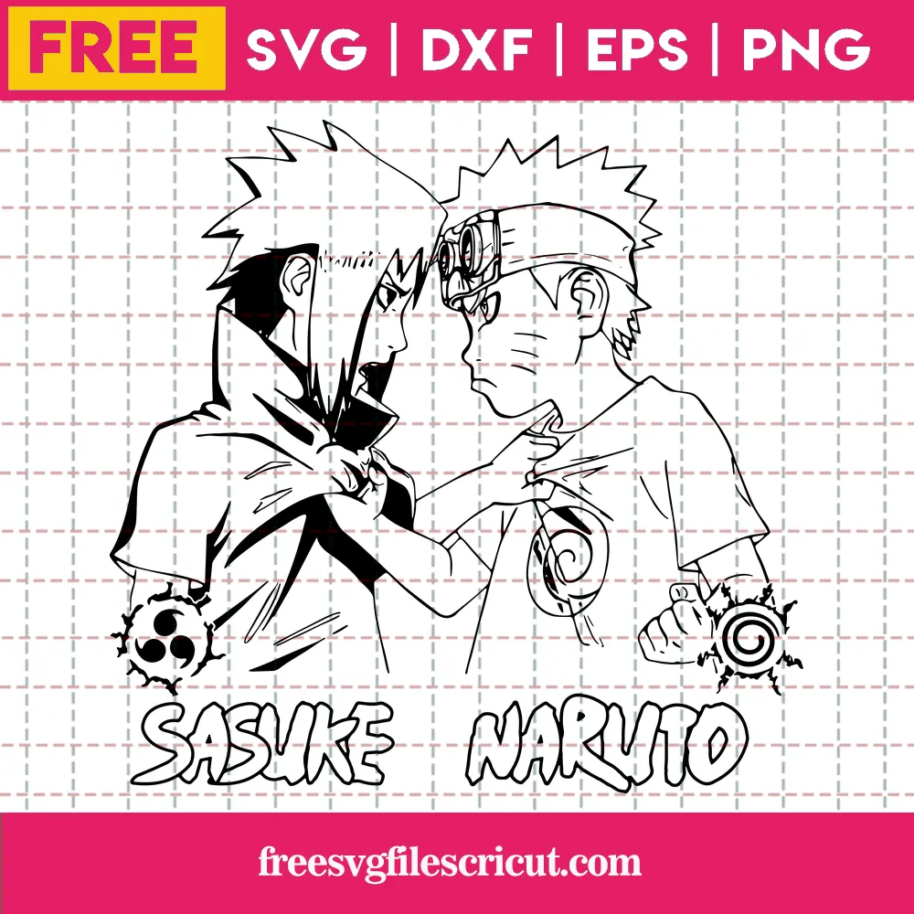 Naruto Sasuke, Svg Png Dxf Eps Digital Download