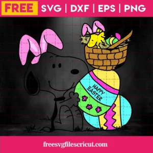 Free Snoopy Easter Day Invert