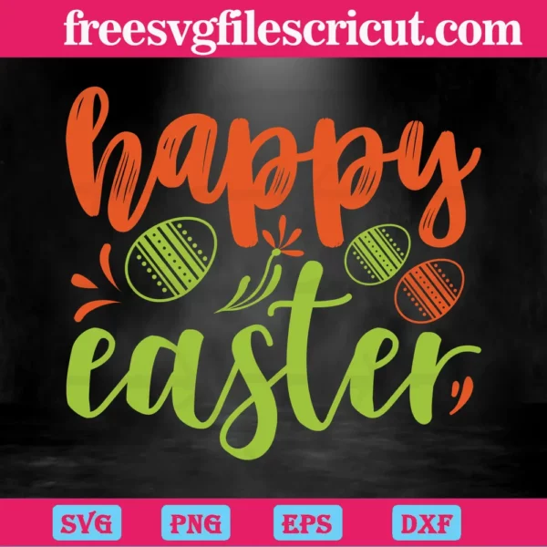Vintage Happy Easter Day, Eggs Invert