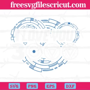 I Love You 3000 Iron Man Logo Svg Invert