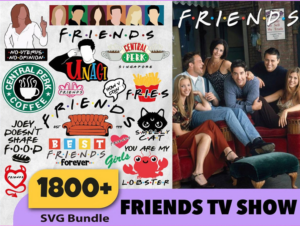 1800+ Friends TV Shows Svg Bundle