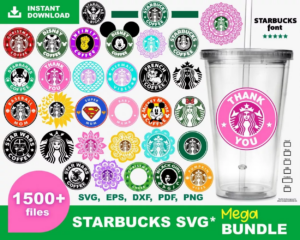 1500+ Starbucks Svg Bundle