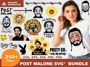 250+ Post Malone Svg Bundle