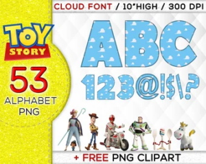 53 Toy Story Alphabet Font Png Clipart