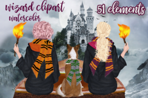 Wizard Girls Clipart Png