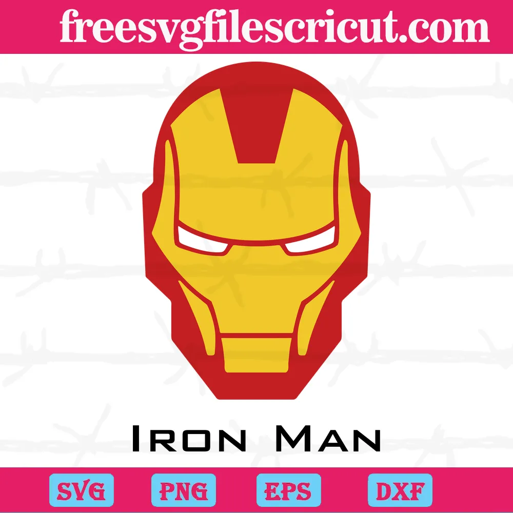 Iron Man Helmet, Svg Png Dxf Eps Designs Download