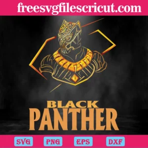Marvel Black Panther Svg Invert