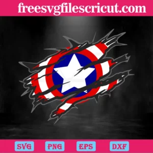 Marvel Captain American Shield Svg Free Invert