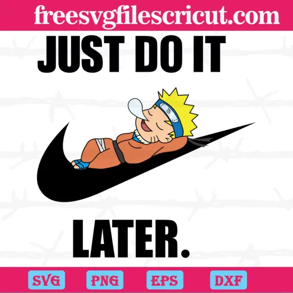 Nike Just Do It Naruto, Svg Png Dxf Eps Digital Download