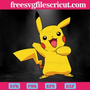 Pikachu Pokemon Svg Invert